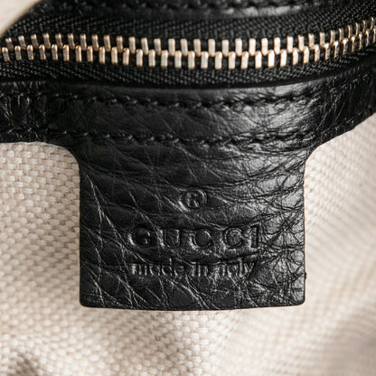 Gucci Pebbled Calfskin Medium Soho Boston Black 6 of 7