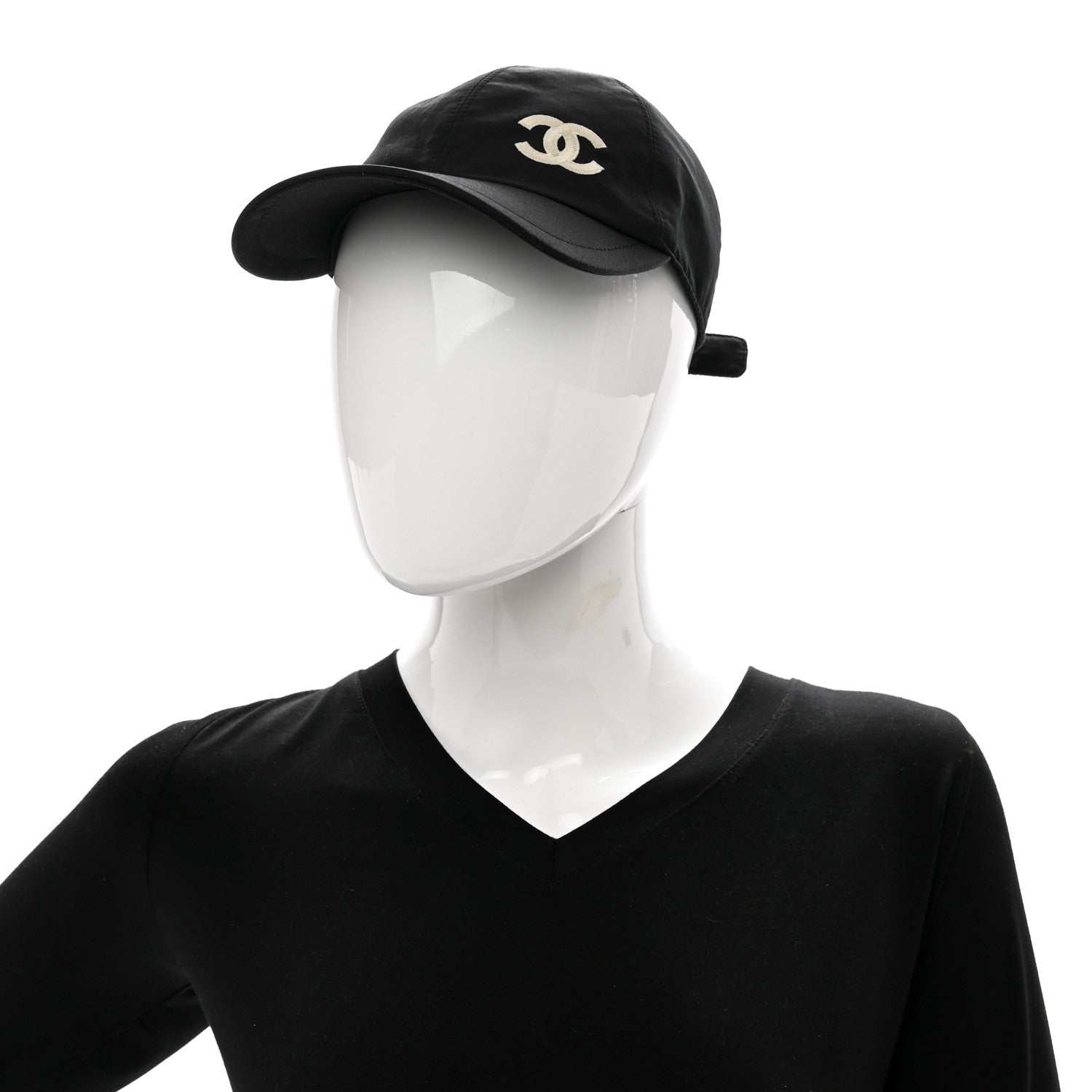 Chanel Cotton CC Cap Hat Black 2 of 9