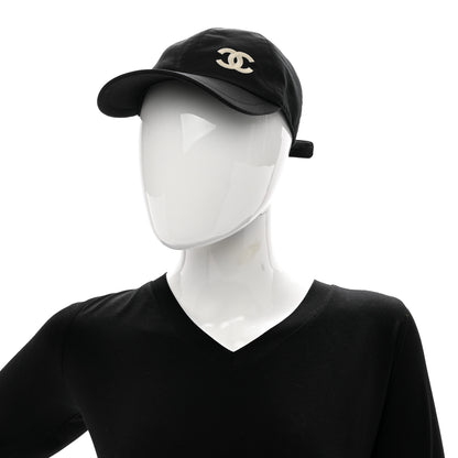 Chanel Cotton CC Cap Hat Black 2 of 9