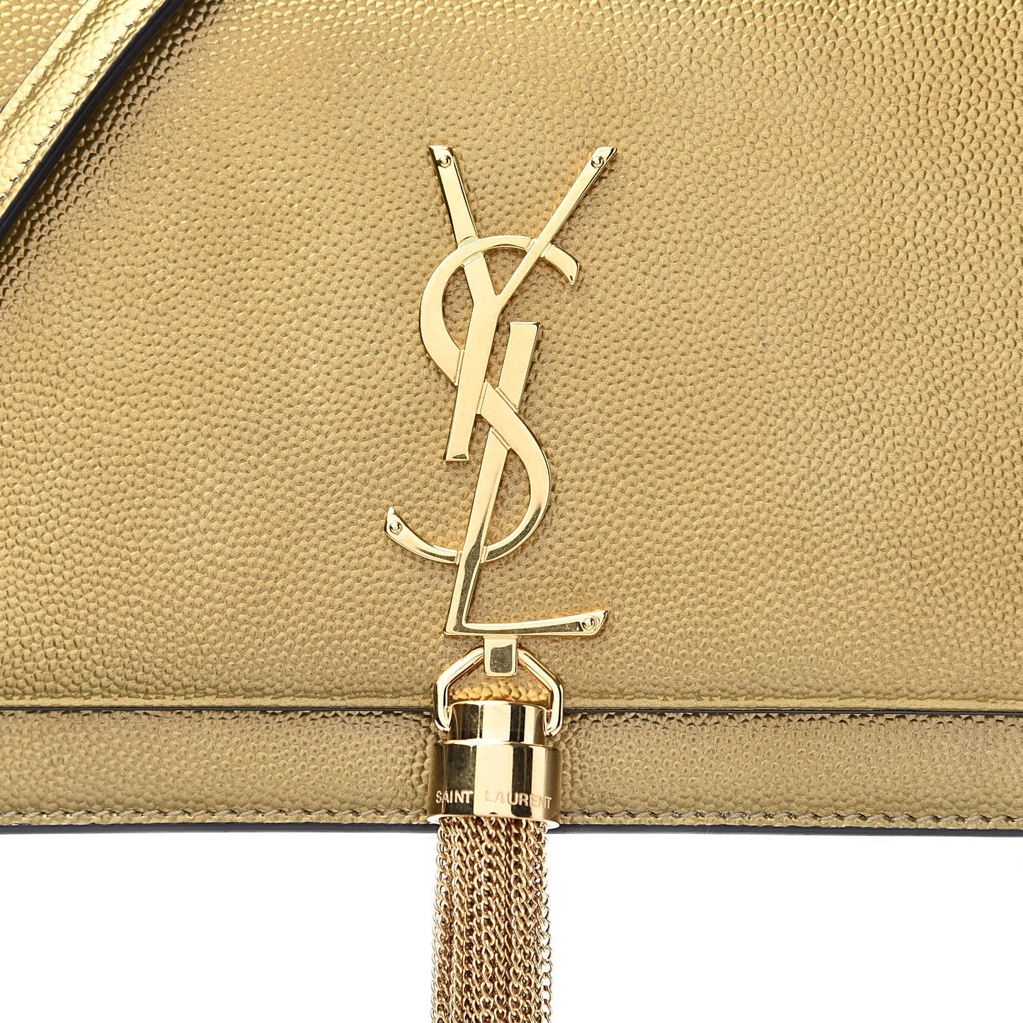 Grain De Poudre Kate Monogram Tassel Chain Wallet Brome