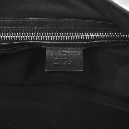 Gucci Guccissima Flap Messenger Bag Black 6 of 10