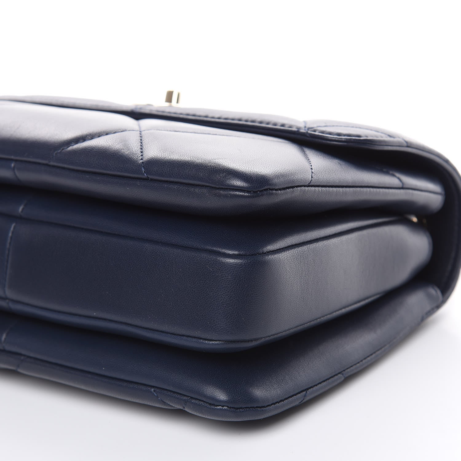 Chanel Lambskin Quilted Small Trendy CC Flap Dual Handle Bag Navy 8 of 13