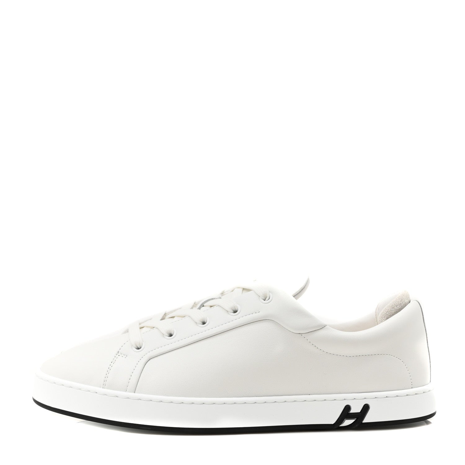 Hermes Calfskin Suede Goatskin Mens Kid Sneakers 43 White 1 of 9