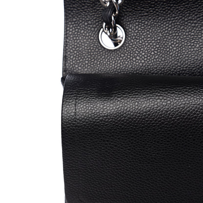 Chanel Caviar Quilted Jumbo Double Flap Black 10 of 14