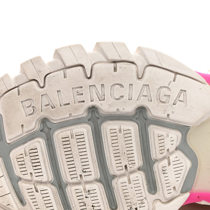 Balenciaga Mesh Rubber Bi-Color Womens Track Sneakers 38 Fluo Pink White 6 of 10