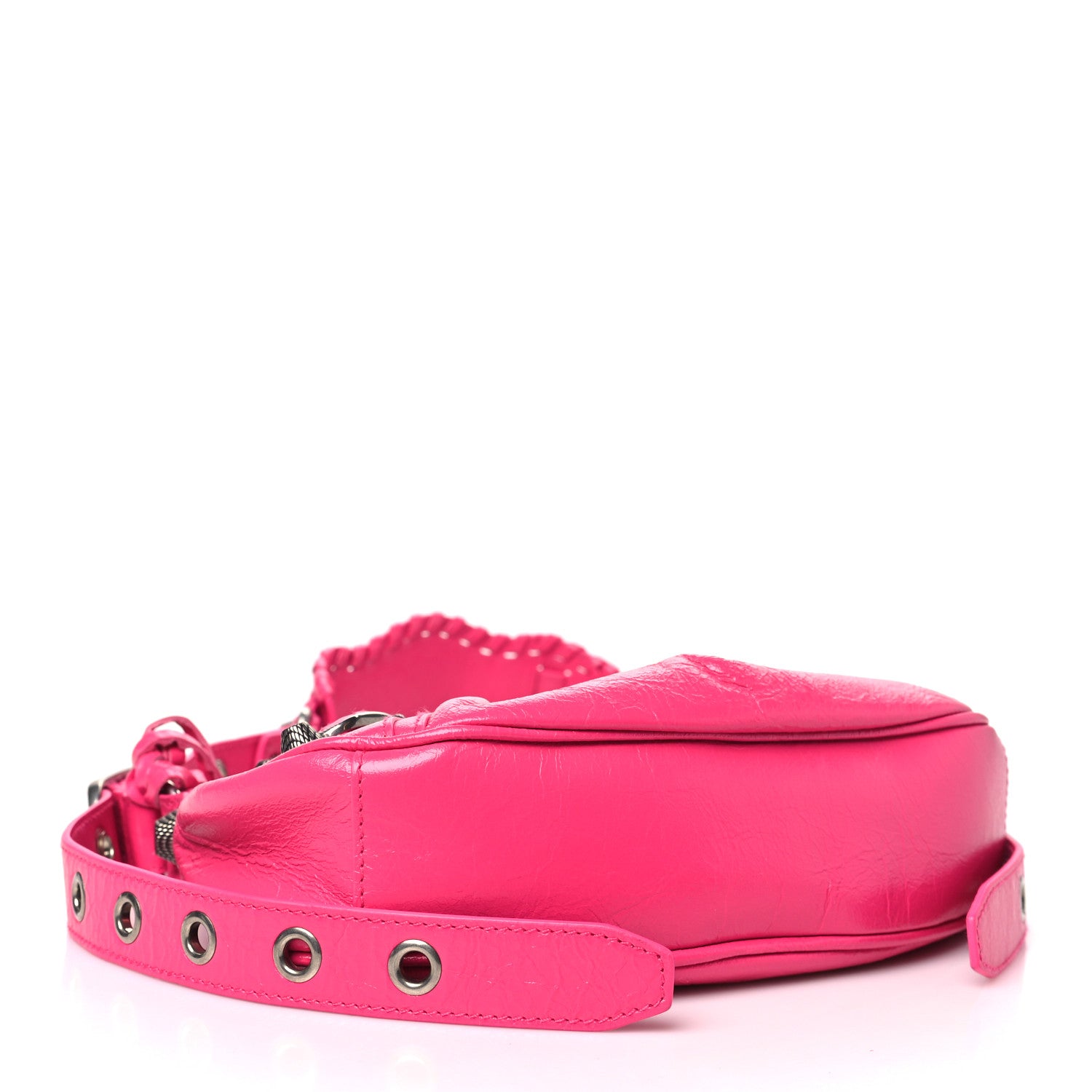 Balenciaga Agneau Arena Le Cagole Shoulder Bag XS Fluo Pink 5 of 11