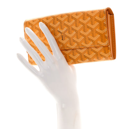 Goyard Goyardine Varenne Long Wallet Yellow 2 of 9