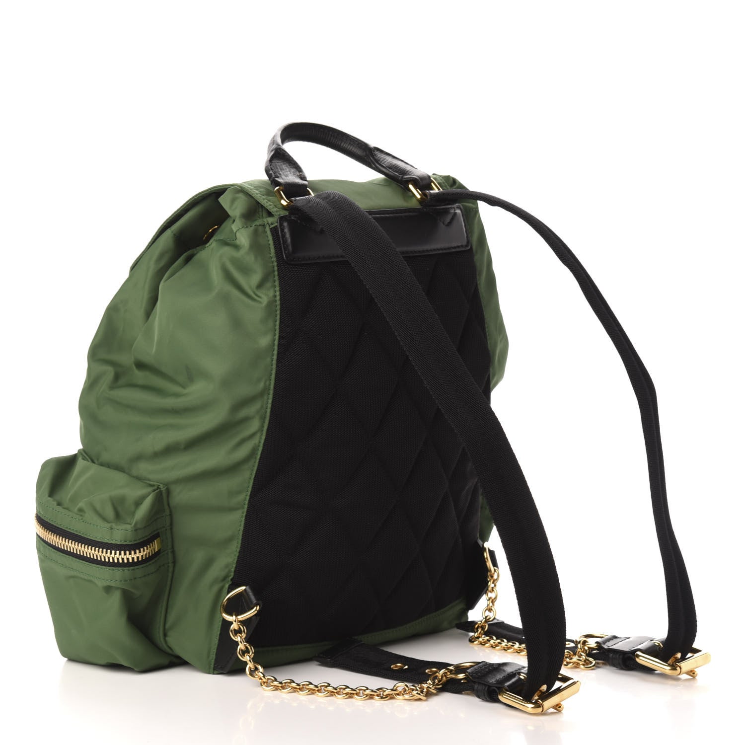 Burberry Nylon Medium Rucksack Backpack Green 2 of 8