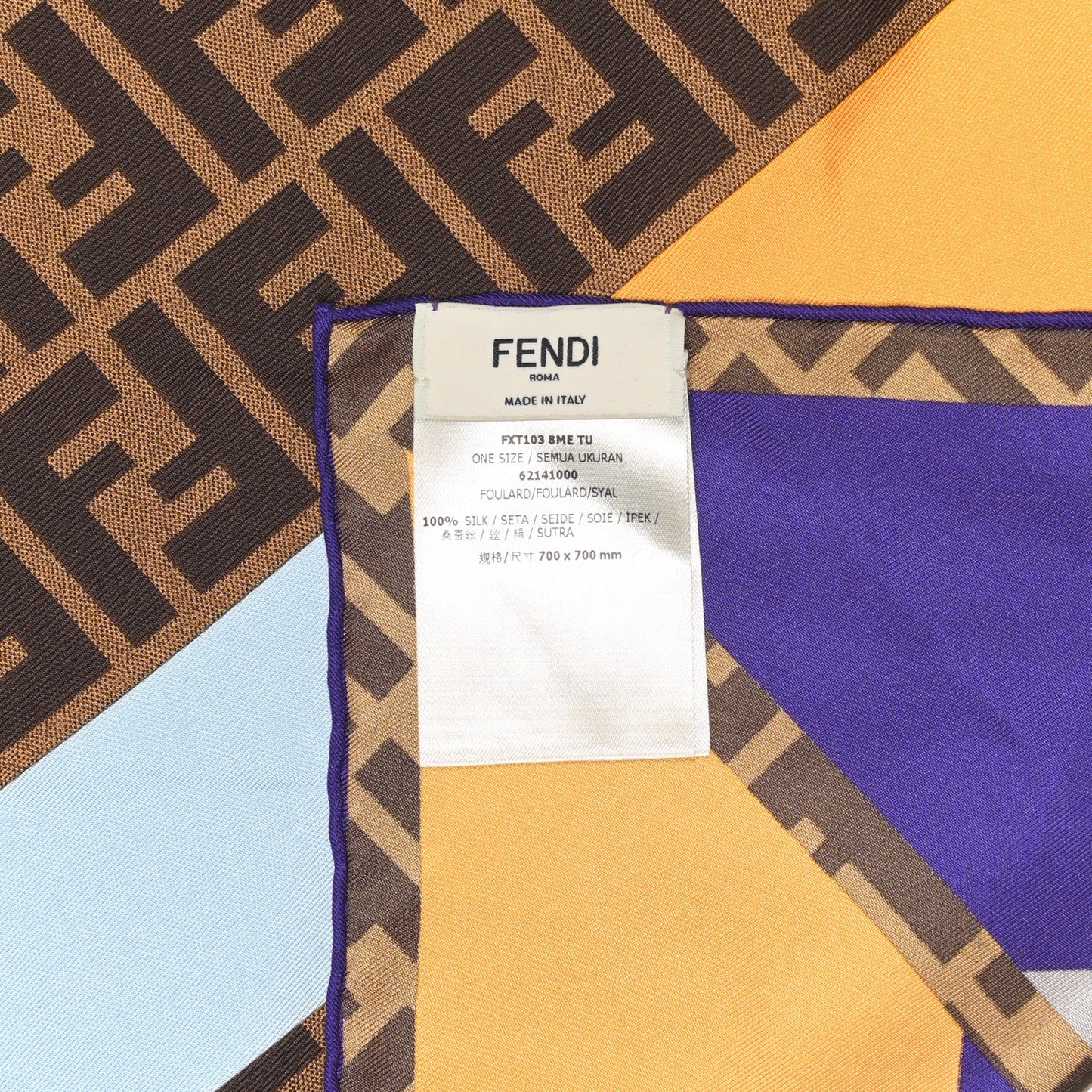 Silk FF Scarf Multicolor