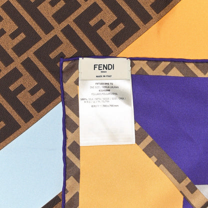 Fendi Silk FF Scarf Multicolor 3 of 3