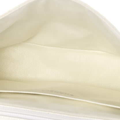 Chanel Caviar Quilted Jumbo Single Flap White 5 of 15