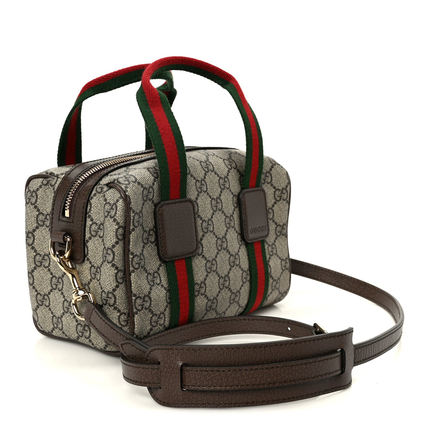 GG Supreme Web Mini GG Top Handle Bag Beige Ebony New Acero