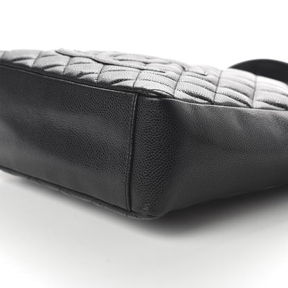 Chanel Caviar Quilted Petit Shopping Tote PST Black 7 of 10