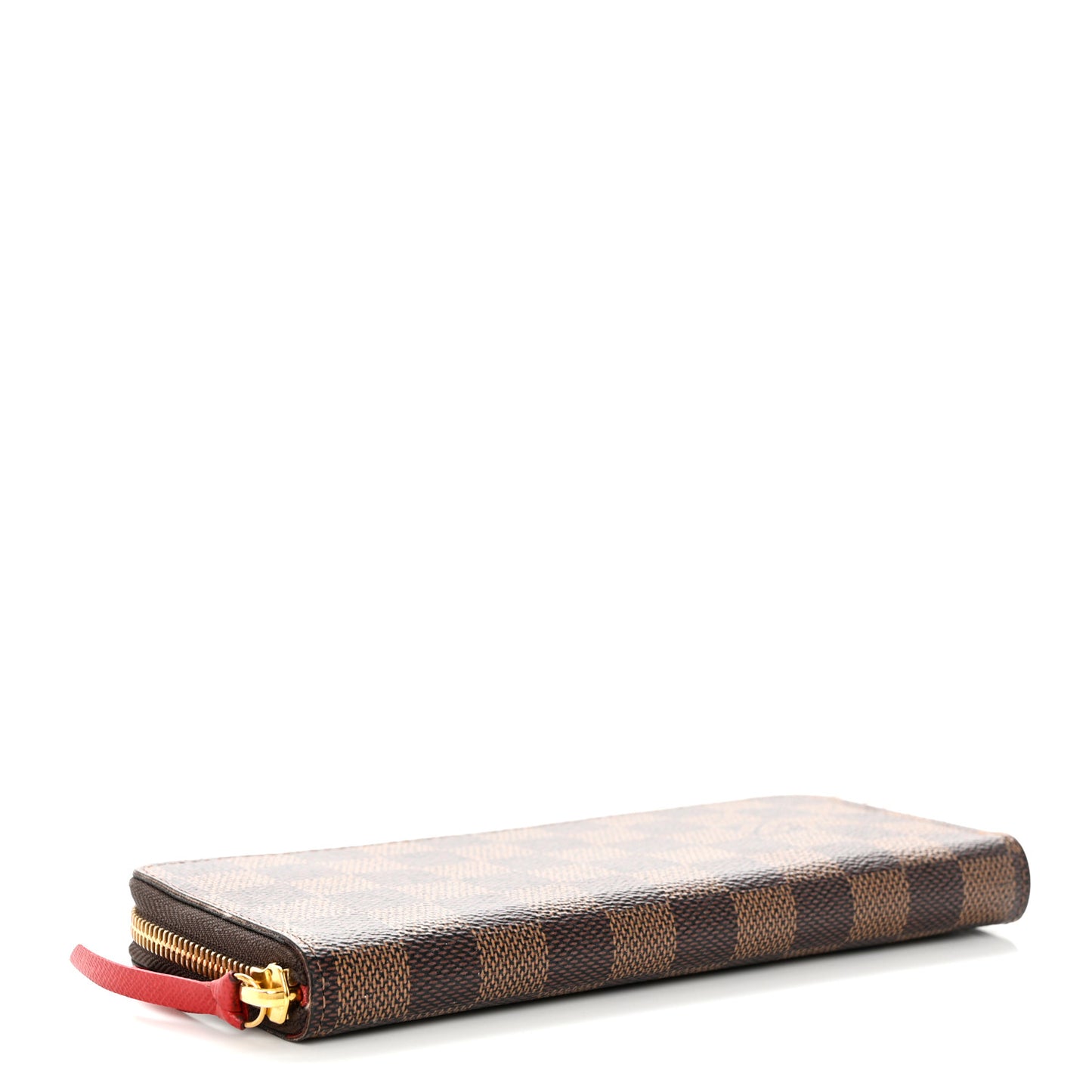 Damier Ebene Clemence Wallet Cherry