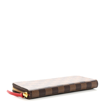 Louis Vuitton Damier Ebene Clemence Wallet Cherry 4 of 7
