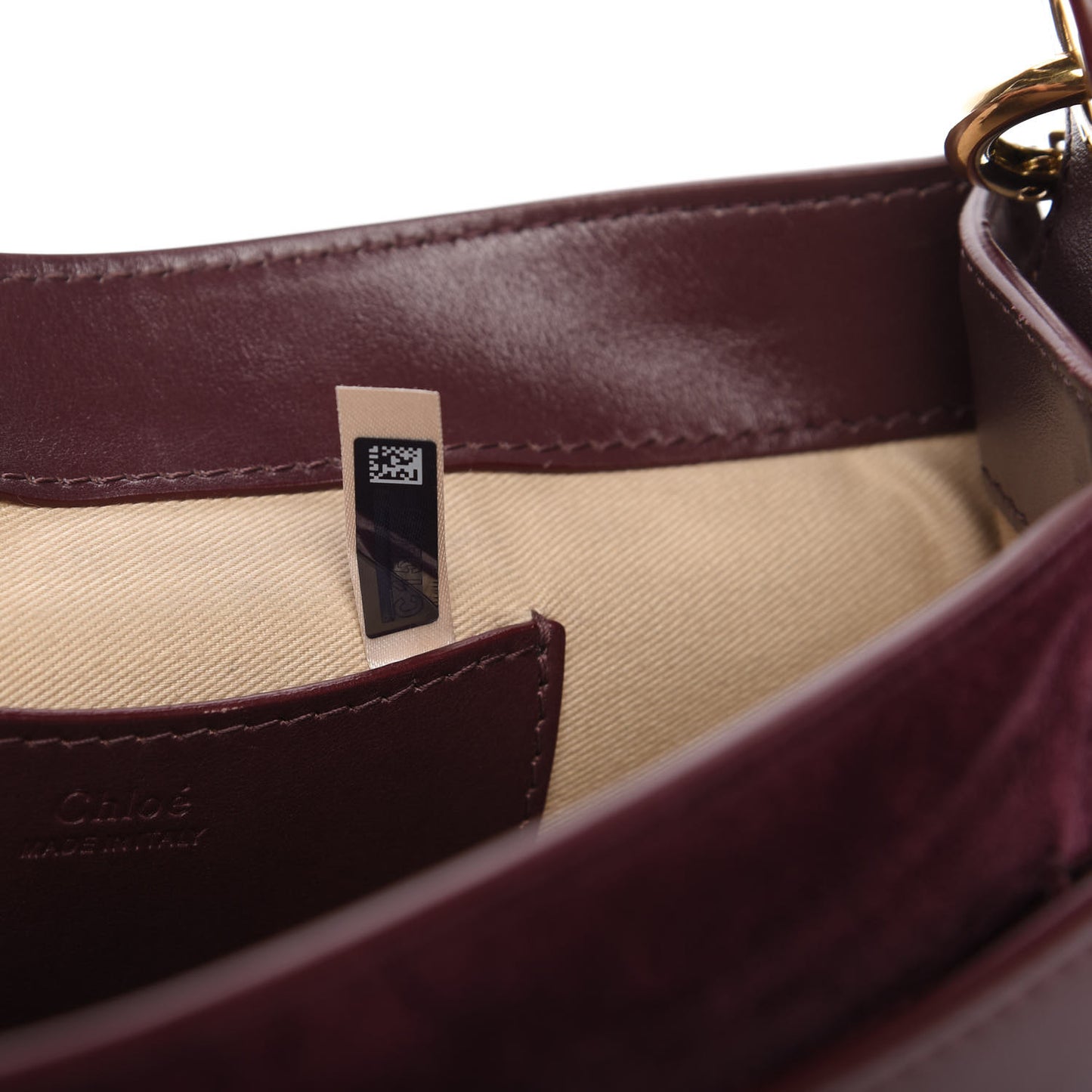 Calfskin Large Tess Bag Burnt Brown
