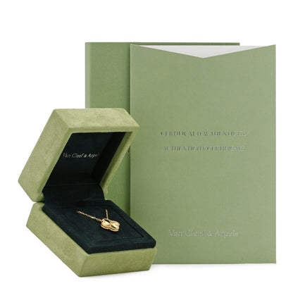 Van Cleef & Arpels 18K Yellow Gold Guilloche Vintage Alhambra Pendant Necklace 6 of 6