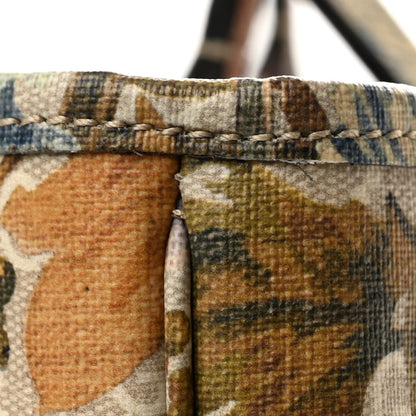 Gucci GG Supreme Monogram Water Flora Web Large Ophidia Tote Beige White Multicolor 13 of 13