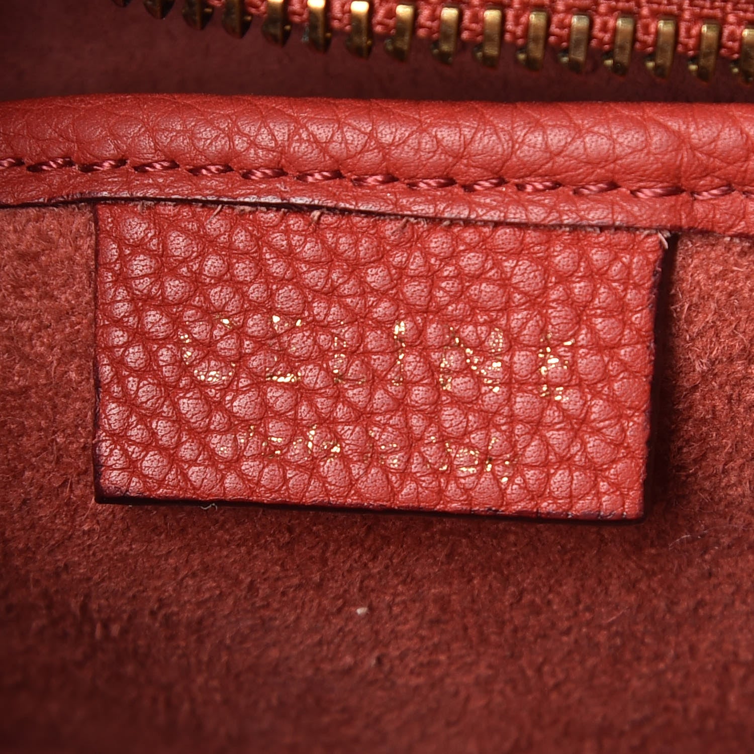 Celine Baby Grained Calfskin Nano Luggage Red 6 of 18