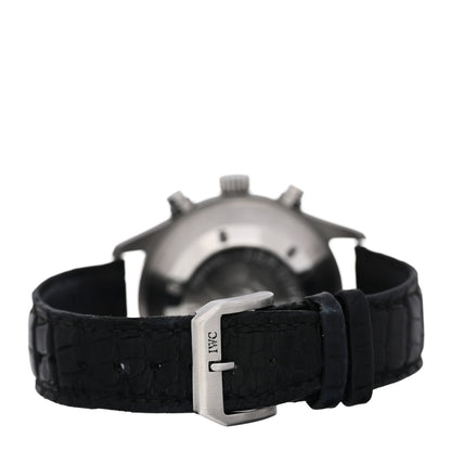 IWC Stainless Steel Alligator 42mm Spitfire Double Chronograph Automatic Watch IW371343 3 of 4