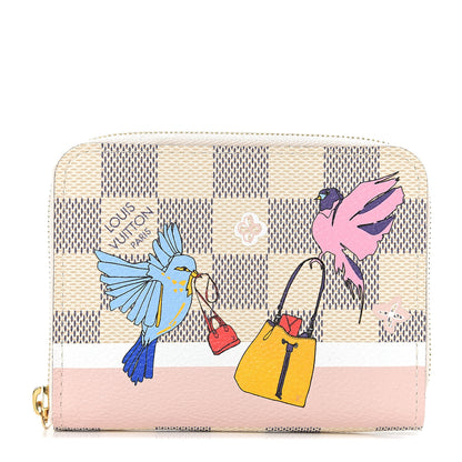 Louis Vuitton Damier Azur 2018 Christmas Animation Zippy Coin Purse 1 of 5