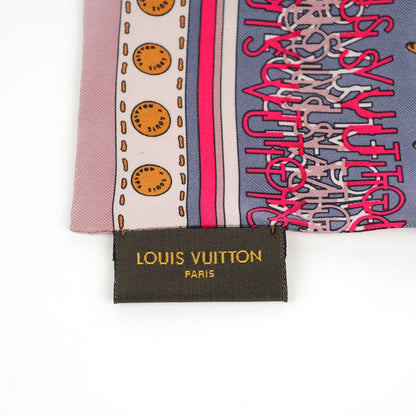 Louis Vuitton Silk Monogram Map Bandeau Quetsche 4 of 6