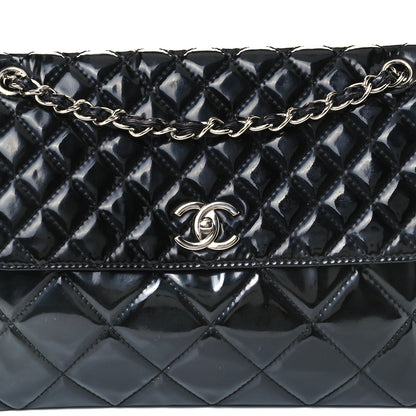 Chanel Vinyl Quilted In the Business Flap Bag Black 9 of 14