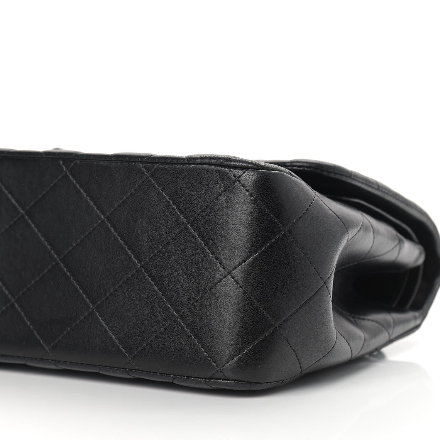 Chanel Lambskin Quilted Jumbo Double Flap Black 11 of 13