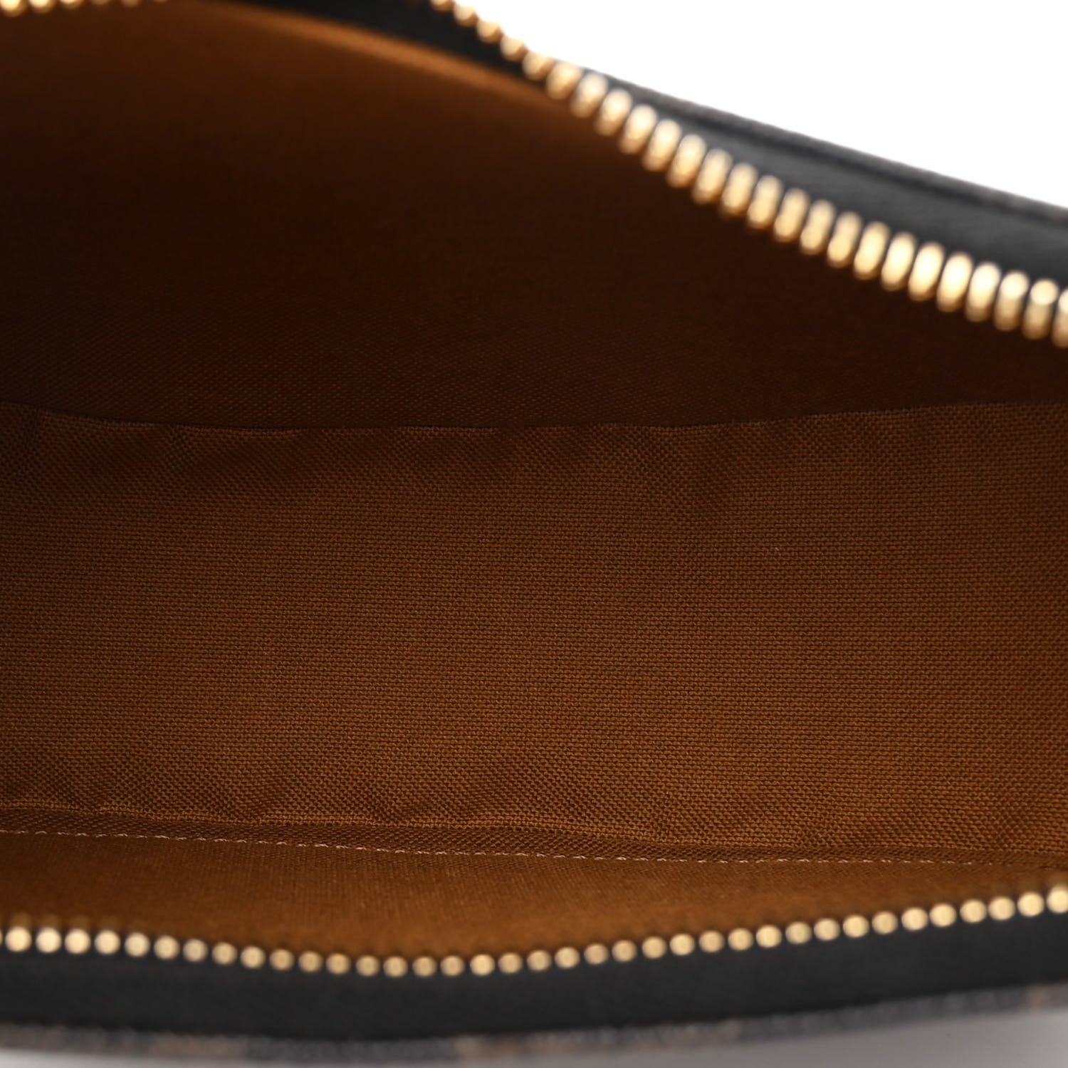 Celine Triomphe Canvas Calfskin Ava Shoulder Bag Tan 5 of 13