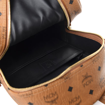 MCM Visetos Studded Small Stark M Backpack Cognac 4 of 9