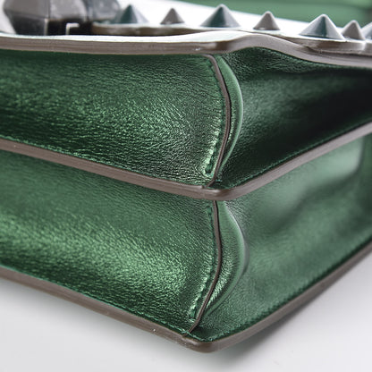 Fendi Vitello Catalan Mirror Scalloped Multi Studded Small Kan I Shoulder Bag Green 10 of 10