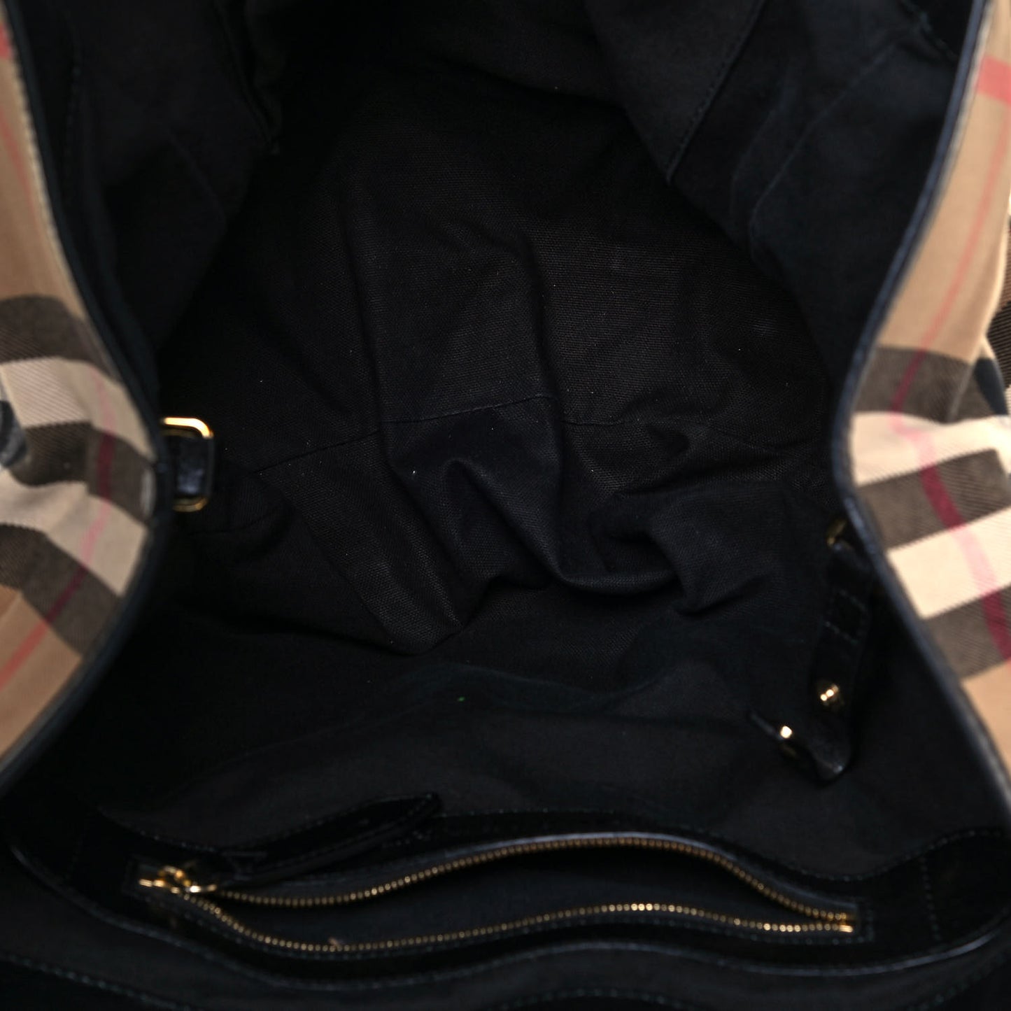 House Check Canterbury Tote Black