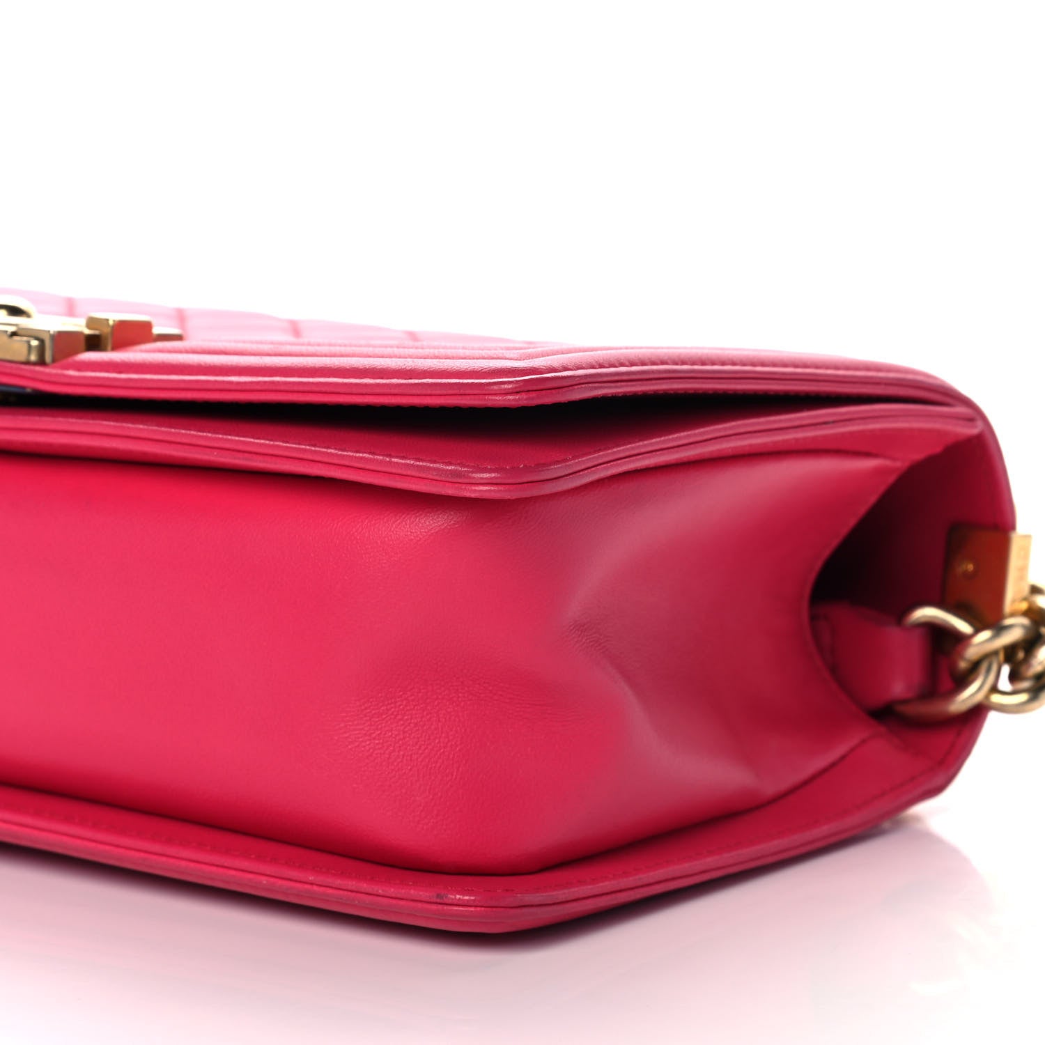 Chanel Lambskin Quilted Medium Boy Flap Fuchsia 11 of 13