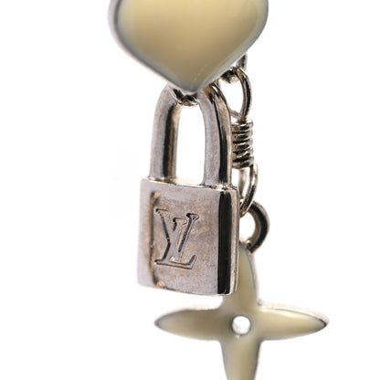 Louis Vuitton Sweet Monogram Creole Hoop Earrings Silver 4 of 5