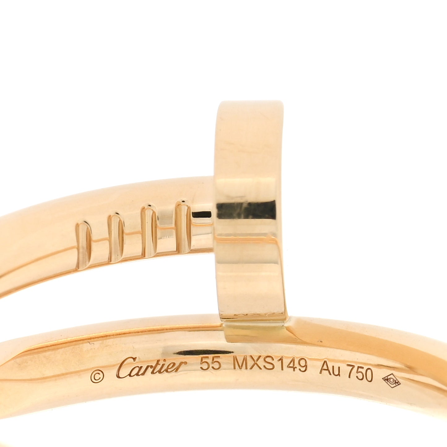 18K Yellow Gold Juste Un Clou Ring 55 7.25