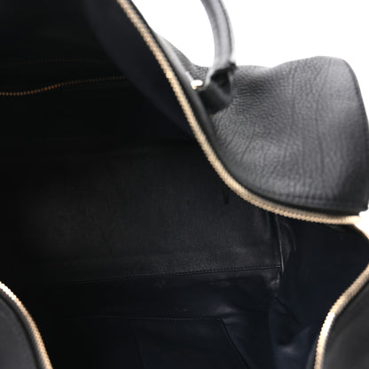 Balenciaga Grained Calfskin Tube Boston Bag Black 6 of 11