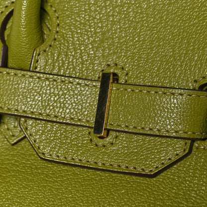 Hermes Chevre Mysore Birkin 30 Vert Anis 15 of 18