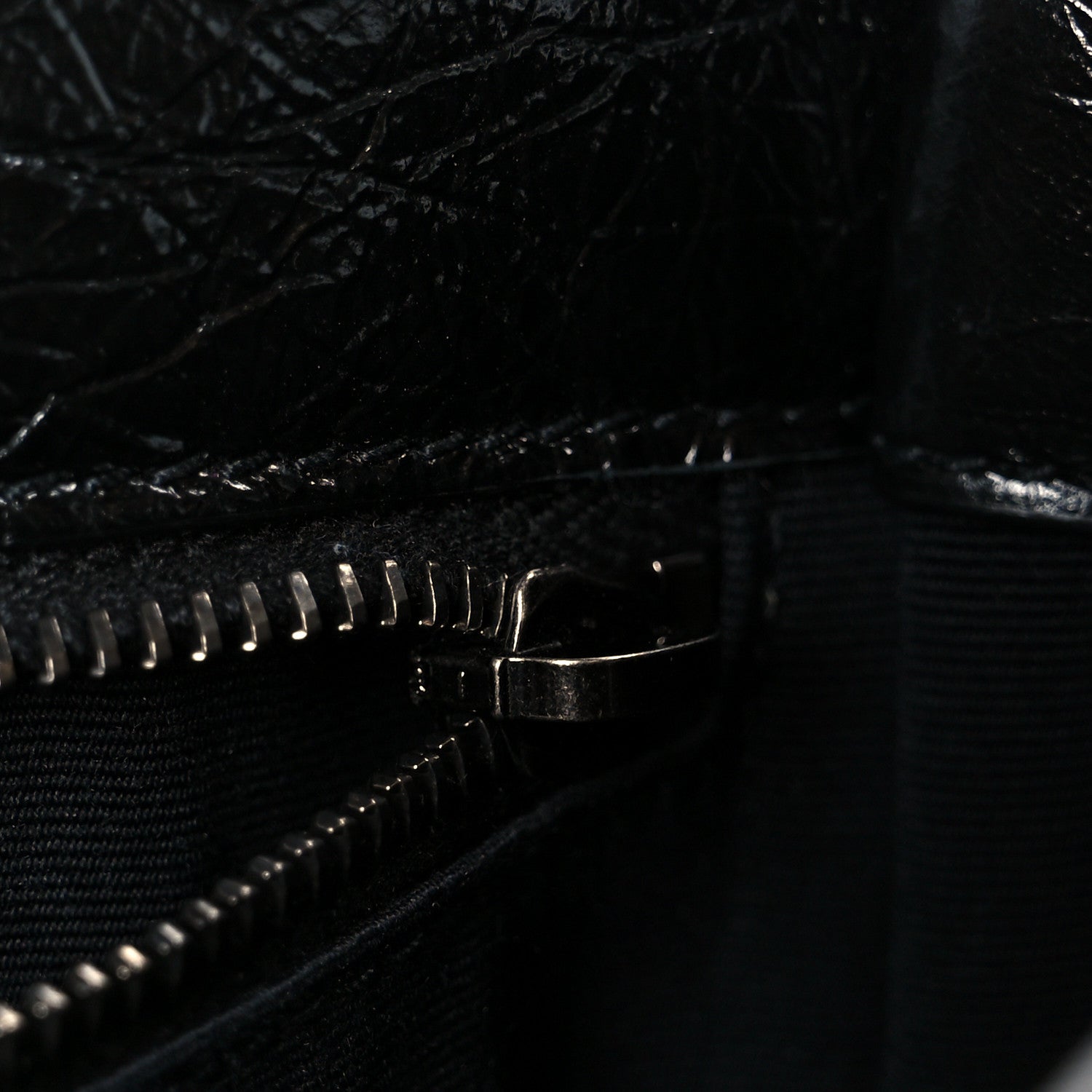 Saint Laurent Crinkled Calfskin Matelasse Monogram Large Niki Chain Satchel Black 12 of 12