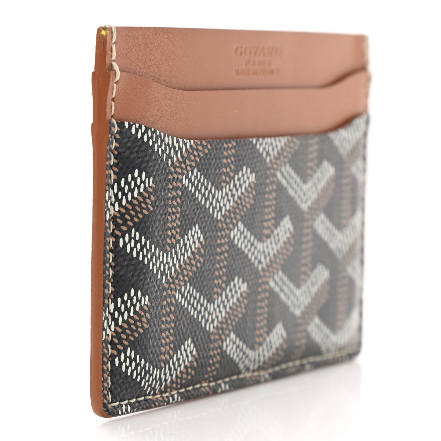 Goyardine Saint Sulpice Card Holder Black Gold