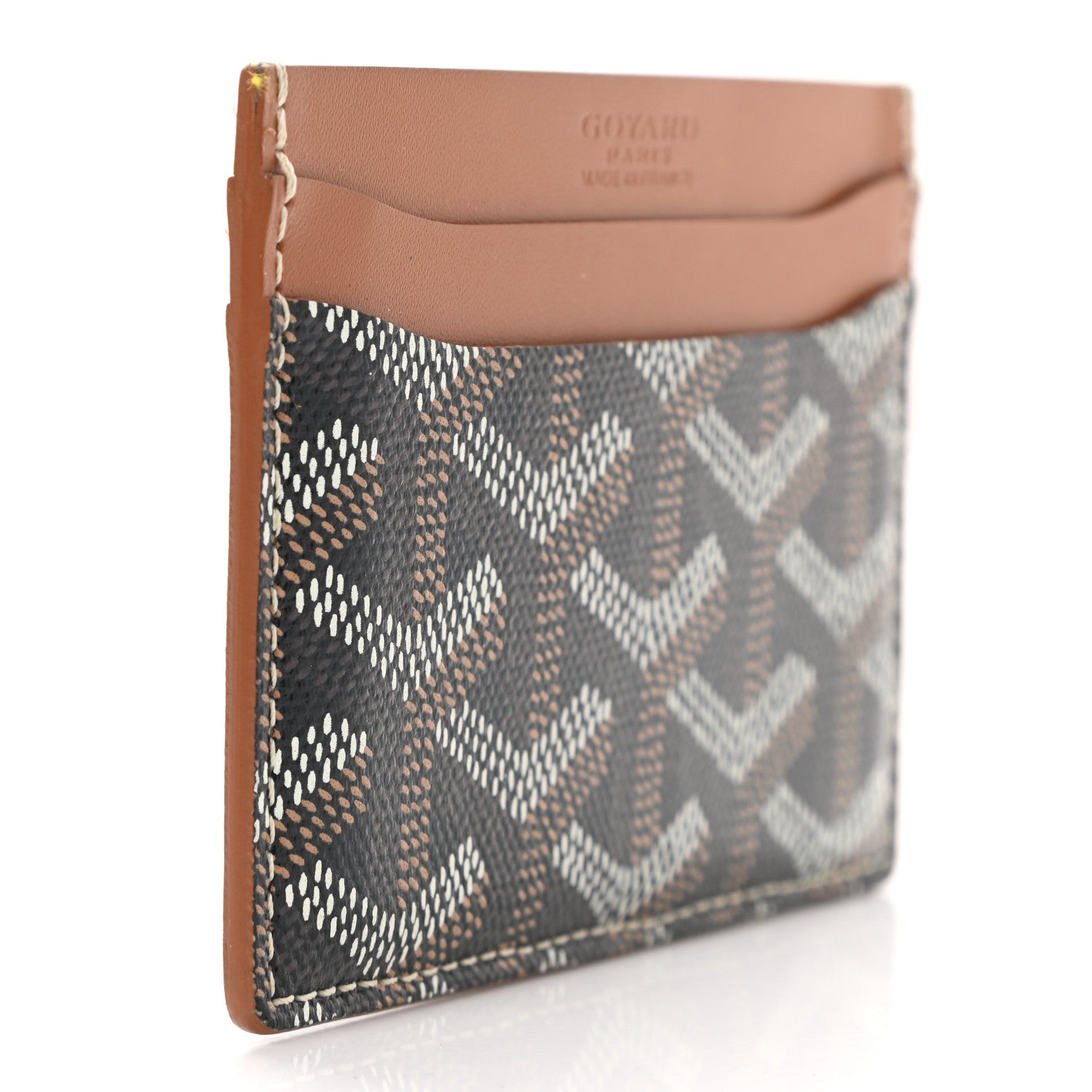 Goyard Goyardine Saint Sulpice Card Holder Black Gold 3 of 8