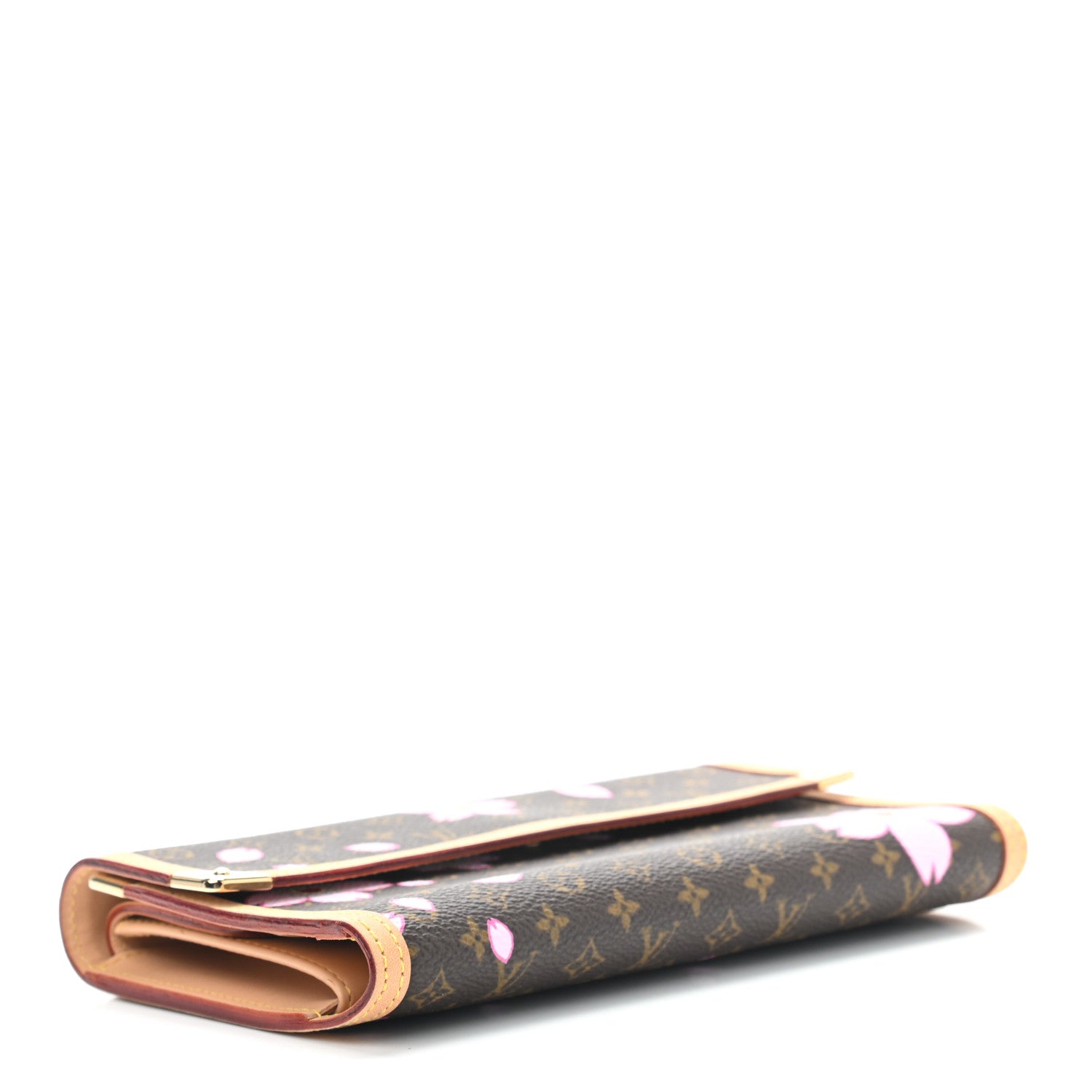Louis Vuitton Monogram Cherry Blossom Porte Tresor International Wallet Brown 4 of 7