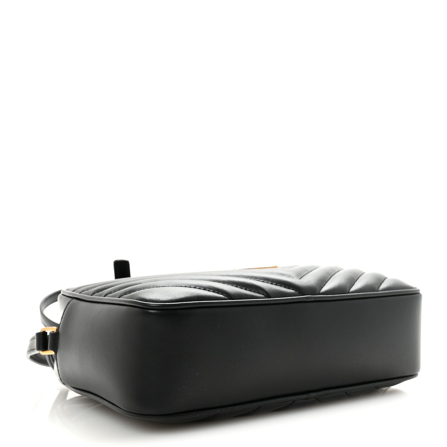 Calfskin Matelasse Monogram Lou Camera Bag Black