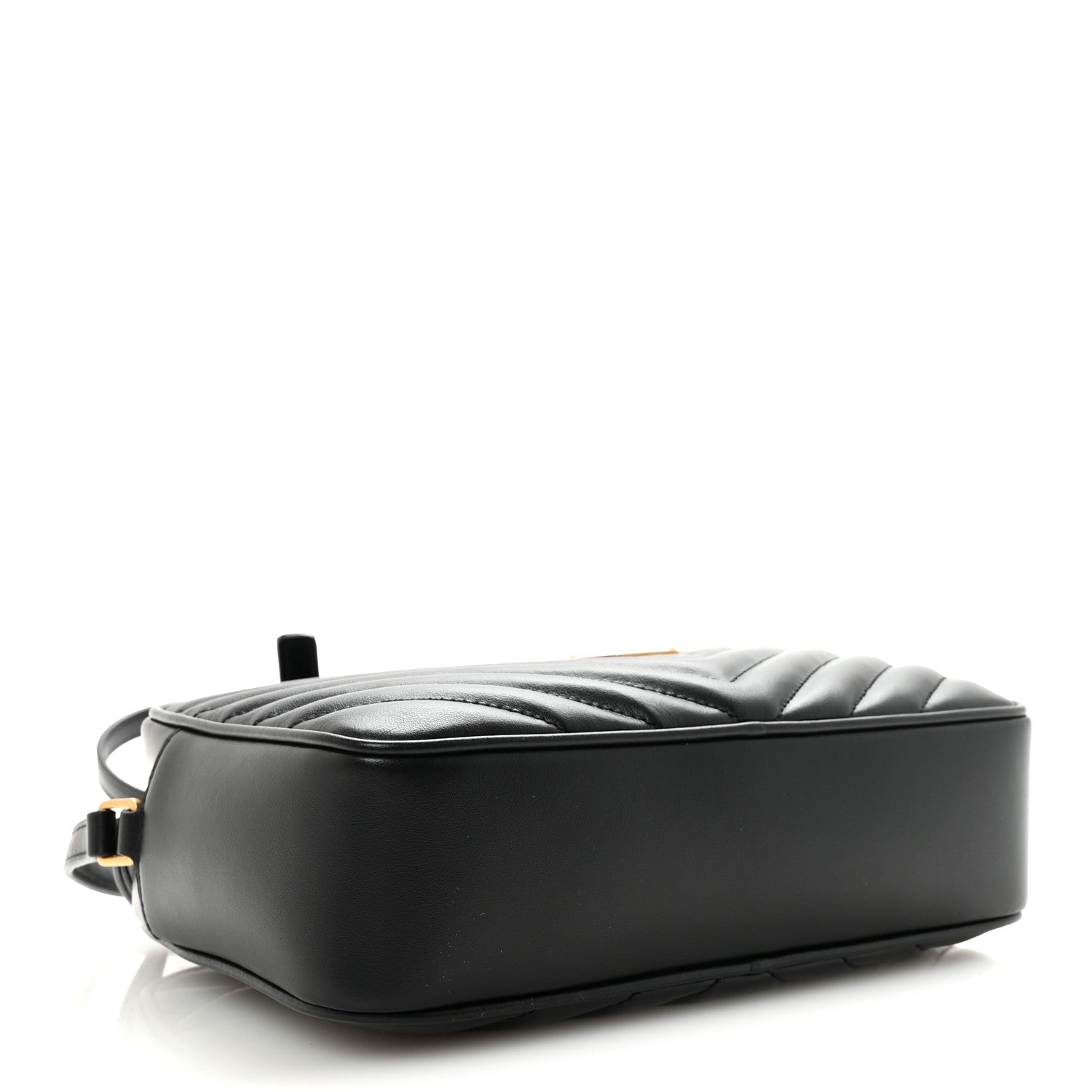 Saint Laurent Calfskin Matelasse Monogram Lou Camera Bag Black 4 of 9
