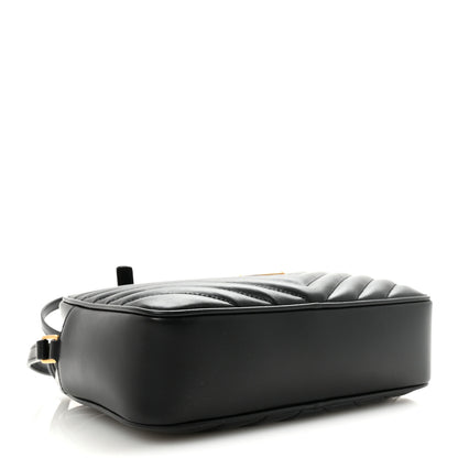 Saint Laurent Calfskin Matelasse Monogram Lou Camera Bag Black 4 of 9