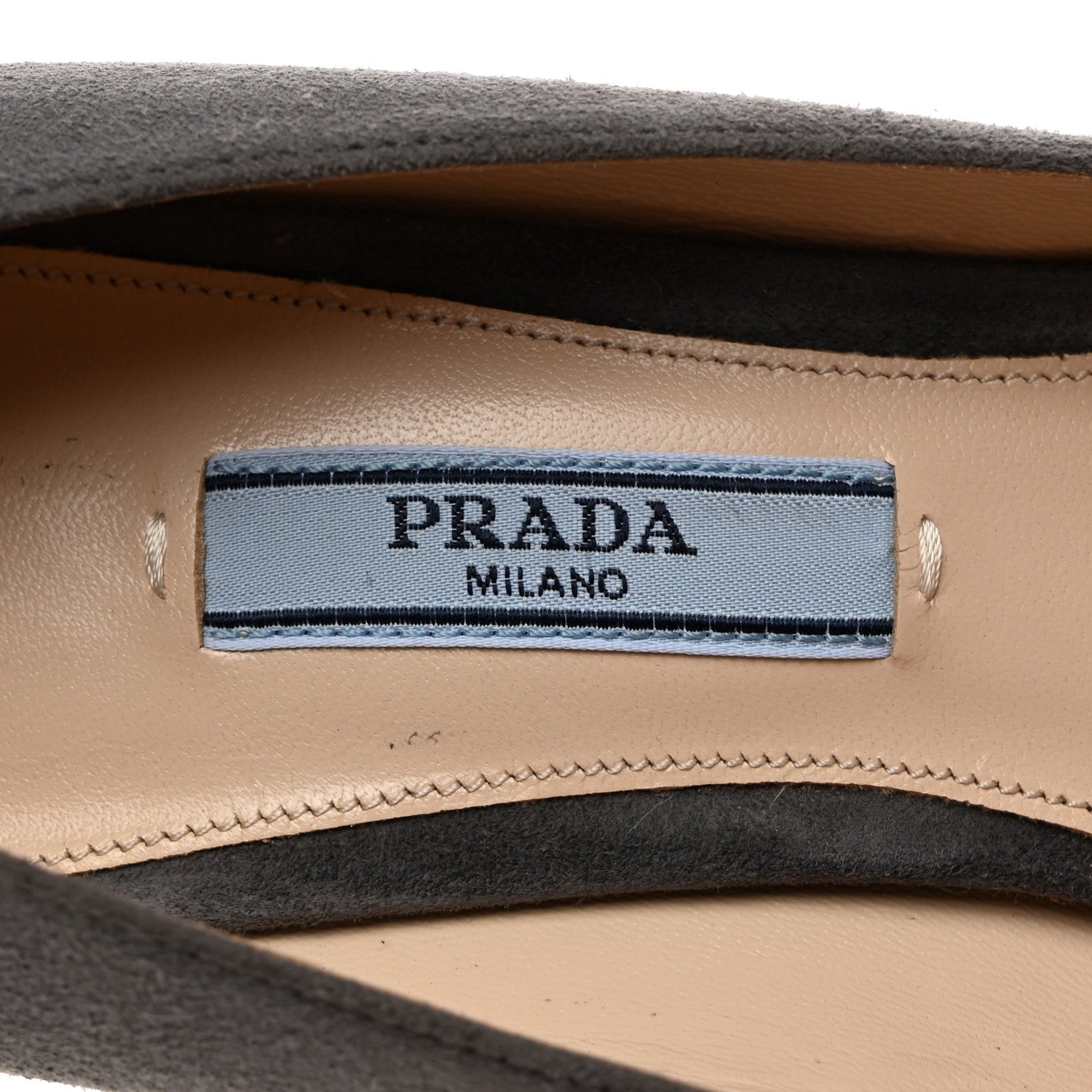 Prada Camoscio 65mm Pumps 37 Grey 6 of 7