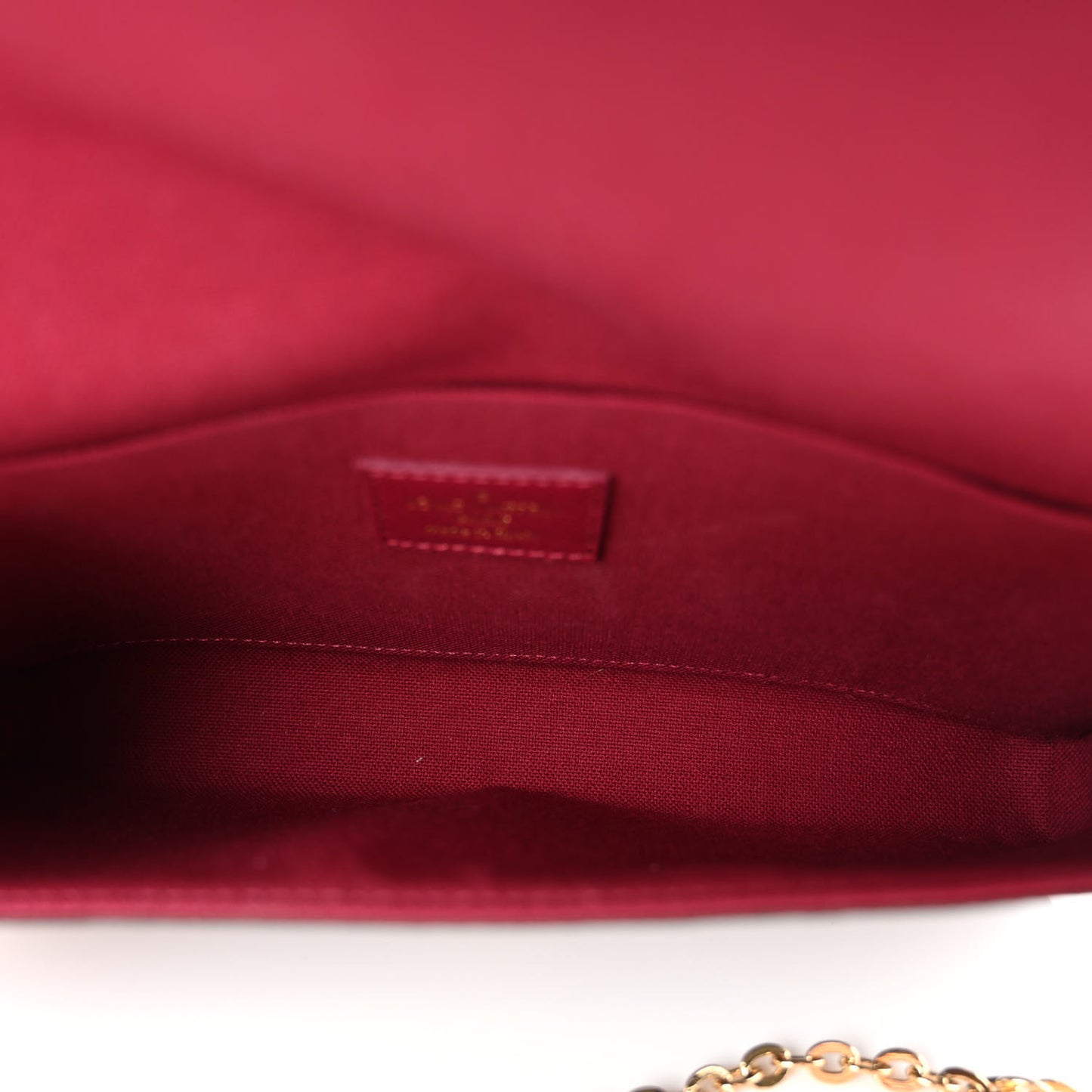 Monogram Pochette Felicie Chain Wallet Fuchsia