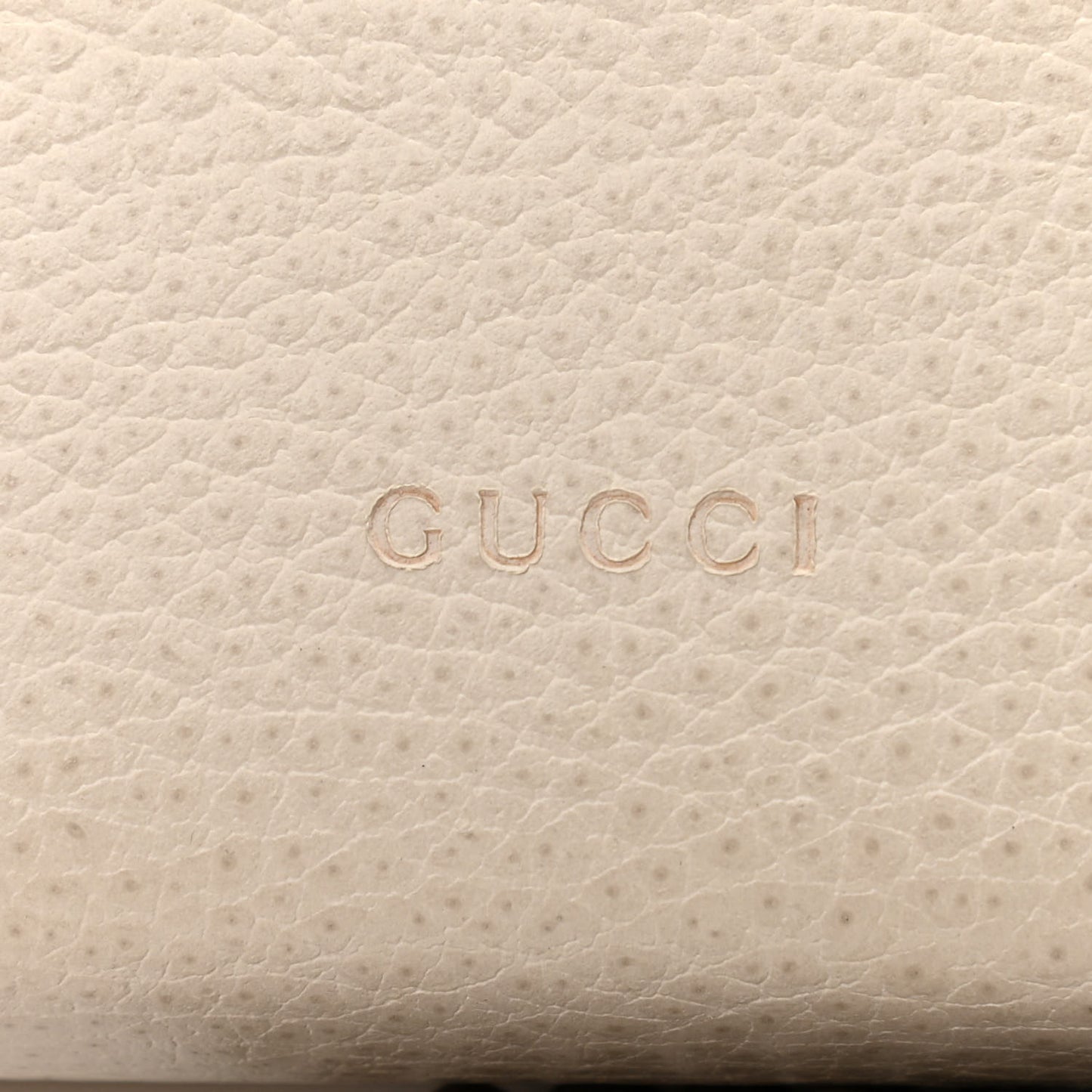 Dollar Calfskin Mini Dionysus Chain Wallet Mystic White