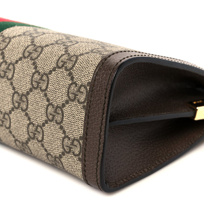 Gucci GG Supreme Monogram Web Small Ophidia Chain Shoulder Bag Brown 11 of 11