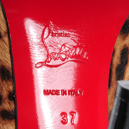 Christian Louboutin Leopard Print Calf Hair Miss Amelia 100 Pumps Heels Shoes 37 6 of 7
