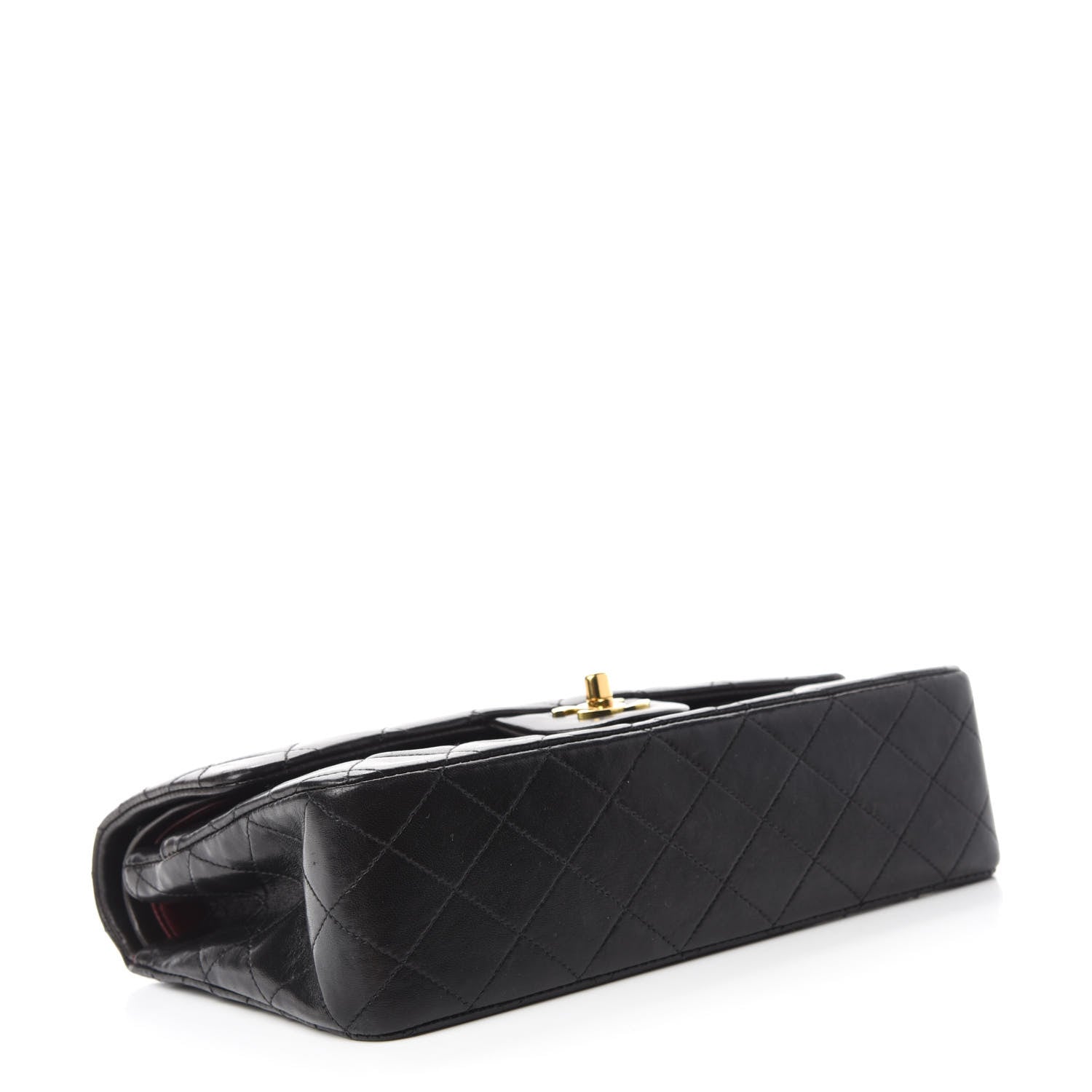 Chanel Lambskin Quilted Medium Double Flap Black 4 of 14